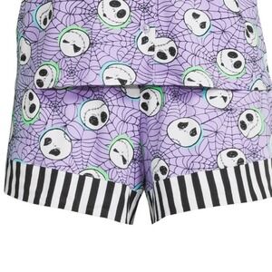 Disney Nightmare Before‎ Christmas Purple Jack Skellington Pajama Shorts 3X EUC
